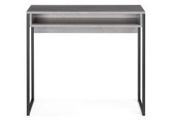 Письменный стол Лео Лофт 85х39х75 бетон / матовый черный