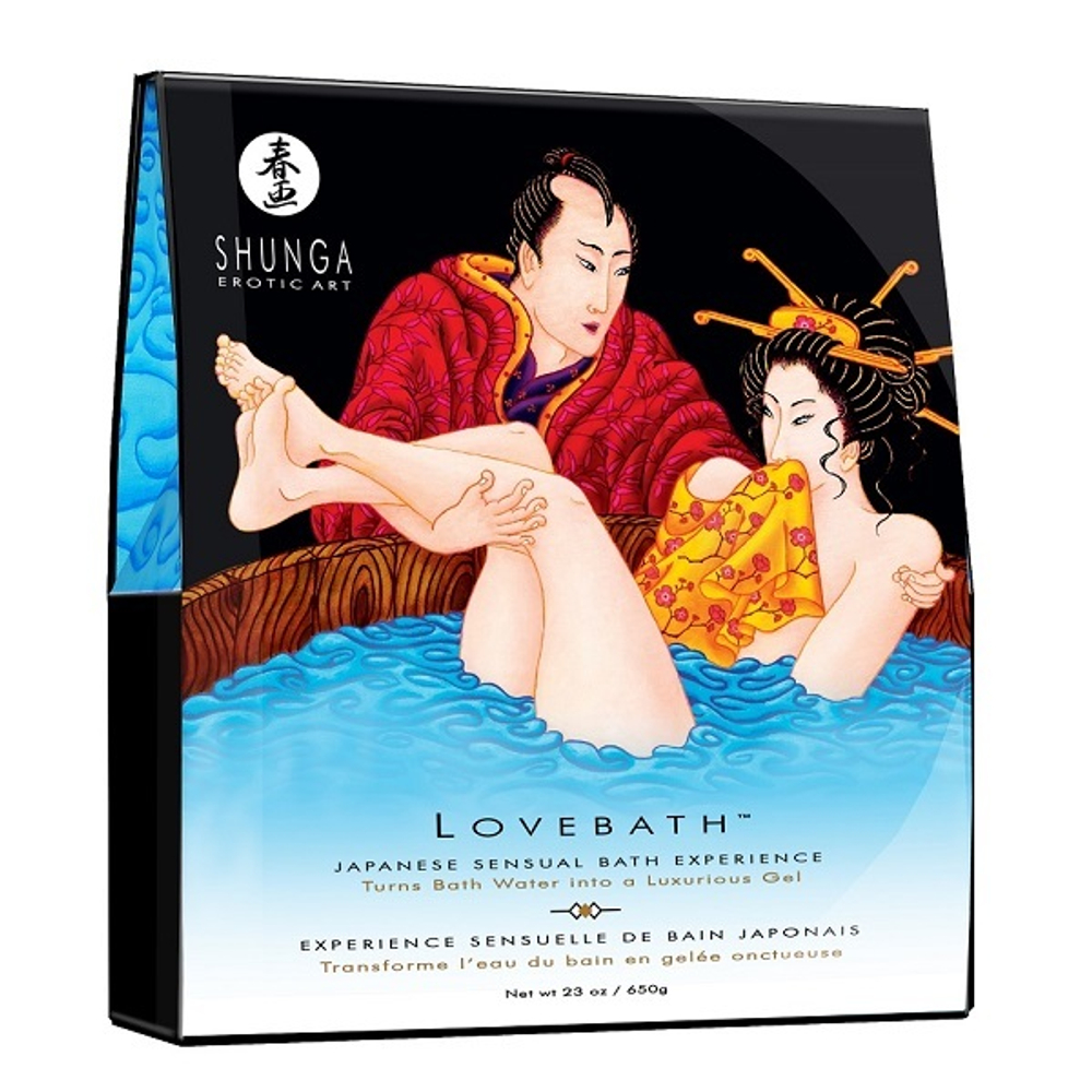 Соль для ванны превращающая воду в гель Shunga Lovebath Ocean temptation