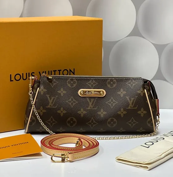 Клатч Louis Vuitton Eva, коричневый