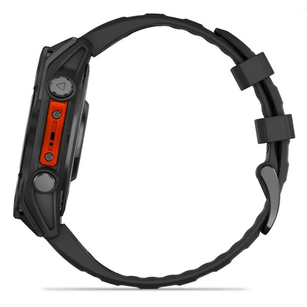 Смарт-часы Garmin Fenix 8 Amoled 47мм Slate Gray с черным силиконовым ремешком, 010-02904-00