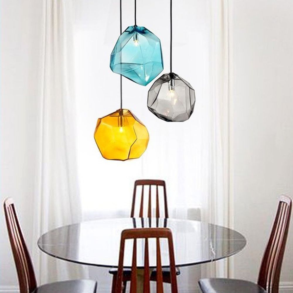 Подвесной Светильник Color Ice Cube Pendant Jevio 1 Голубой By Imperiumloft