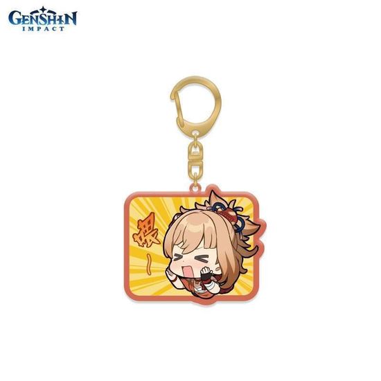 Брелок акриловый Chibi Expressions Character Acrylic Keychain Yoimiya 6974696611335