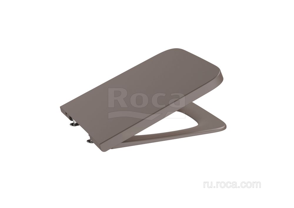 Крышка для чаши Roca Inspira Square Supralit, Soft Close, кофейный 80153266B