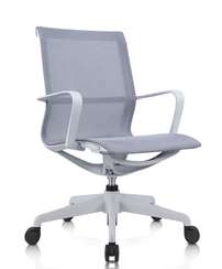 Кресло офисное  Глория  серая  сетка  серый пластик