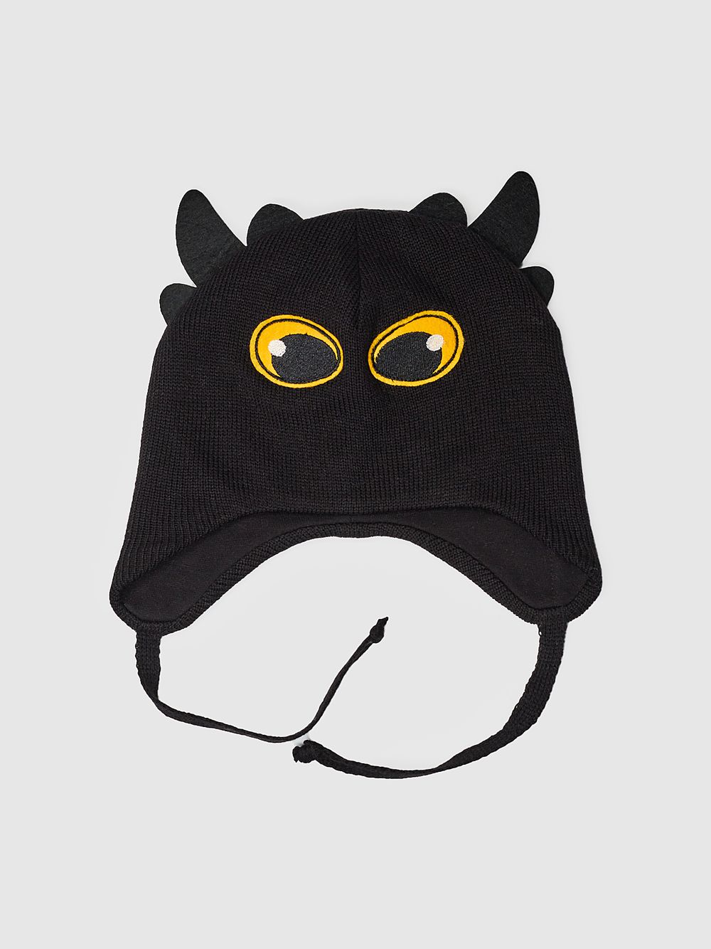 Шапка весенняя/осенняя вязаная БЕЗЗУБИК (Черный)