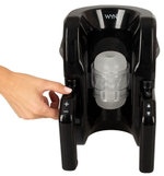 Мощный мастурбатор WYNE Masturbator 10 (Цвет: черный с белым)