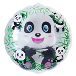 Шар Фольгированный ИНСАЙДЕР Панда Bubble Прозрачный (Персиковый)