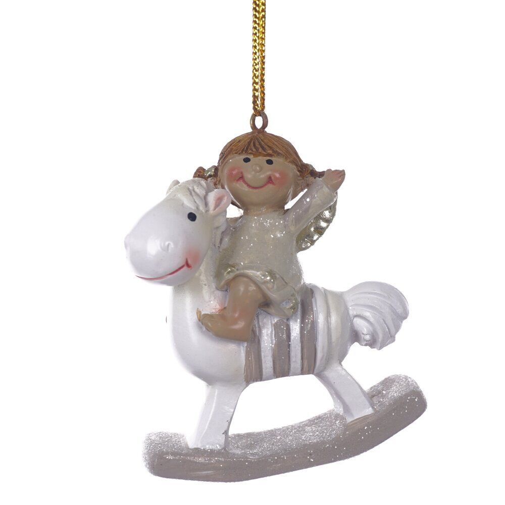 GAEM Фигурка декоративная подвесная "Ангел/Дед Мороз", L5,5 W2 H6 см, 4в.