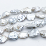 Жемчуг (сорт Б), размер около 15-18*12-15 мм, цена за нить 34 см