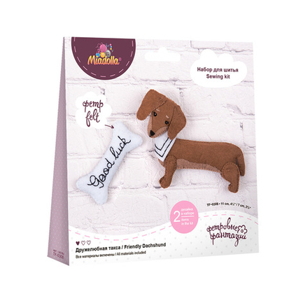 Набор для шитья "Miadolla" TF-0308 Дружелюбная такса