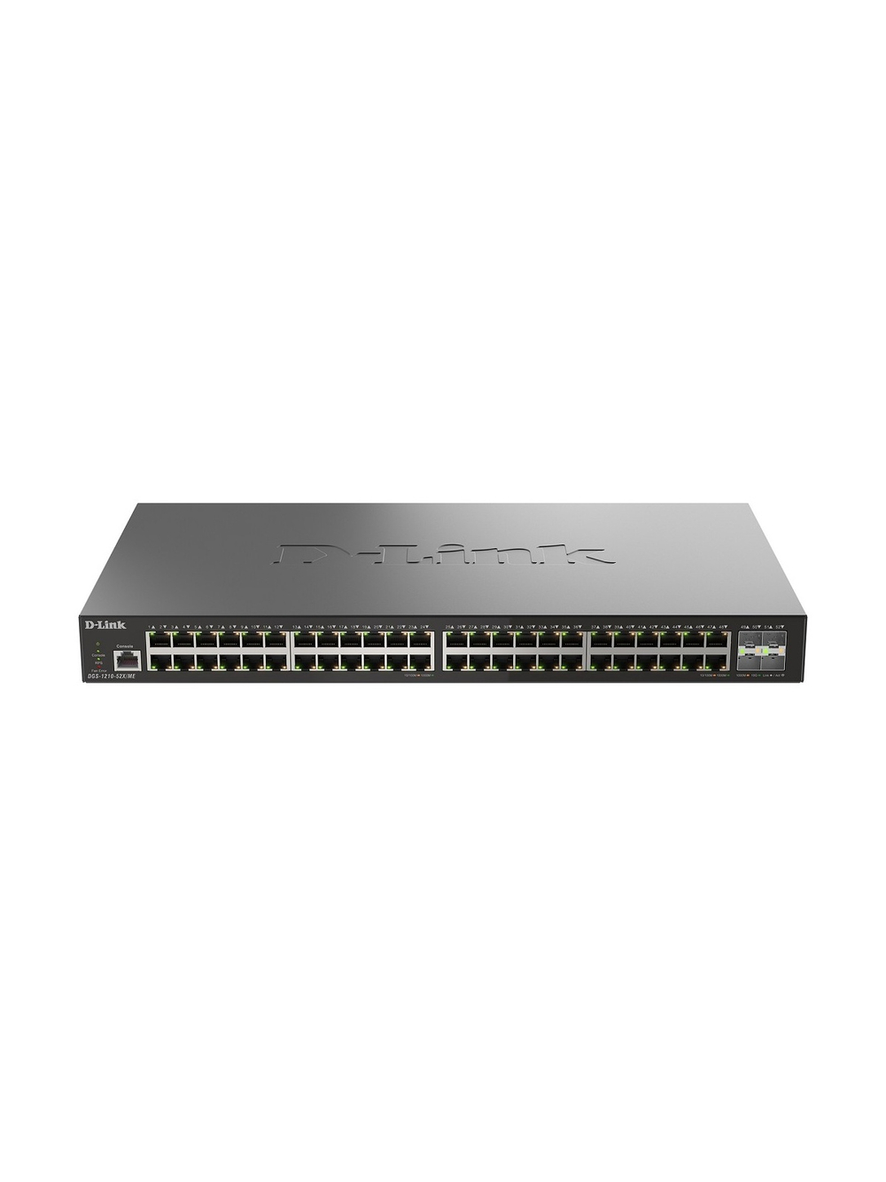 D-Link DGS-1210-52X/ME/C1A Управляемый L2 коммутатор с 48 портами 10/100/1000Base-T и 4 портами 10GBase-X SFP+