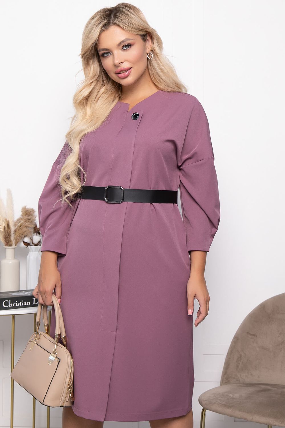 Платье "Агнета" П7329 (пудра) LT Collection (Акция)