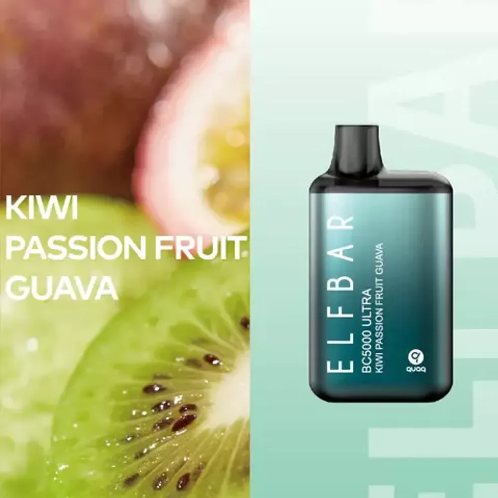 Elf Bar BC5000 ULTRA - Kiwi Passion Fruit Guava (5% nic) - buy hookah  tobacco at a good price in Poland | HookahHub