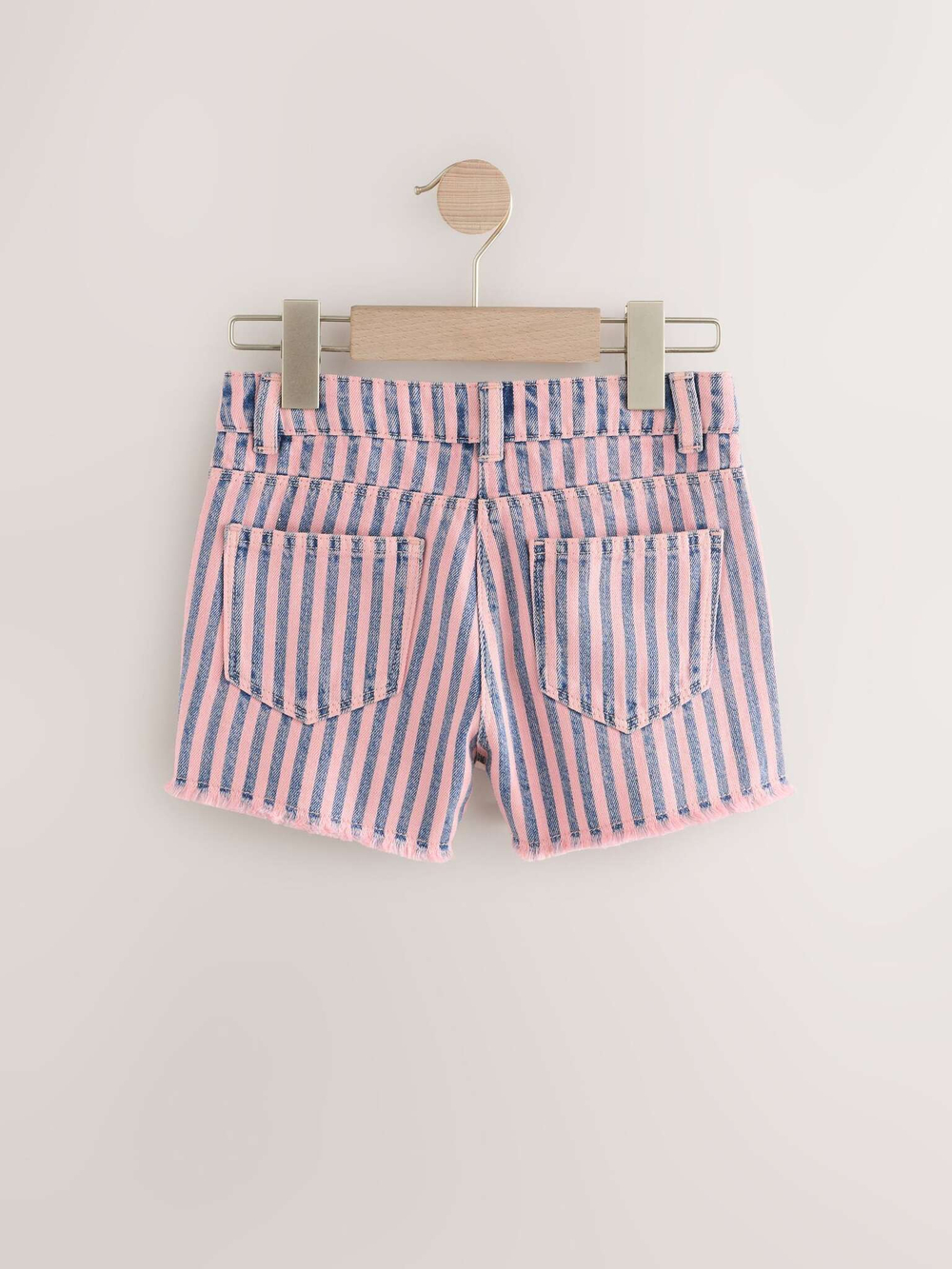 Шорты джинсовые для девочки Next E35-571, Синий, Розовый