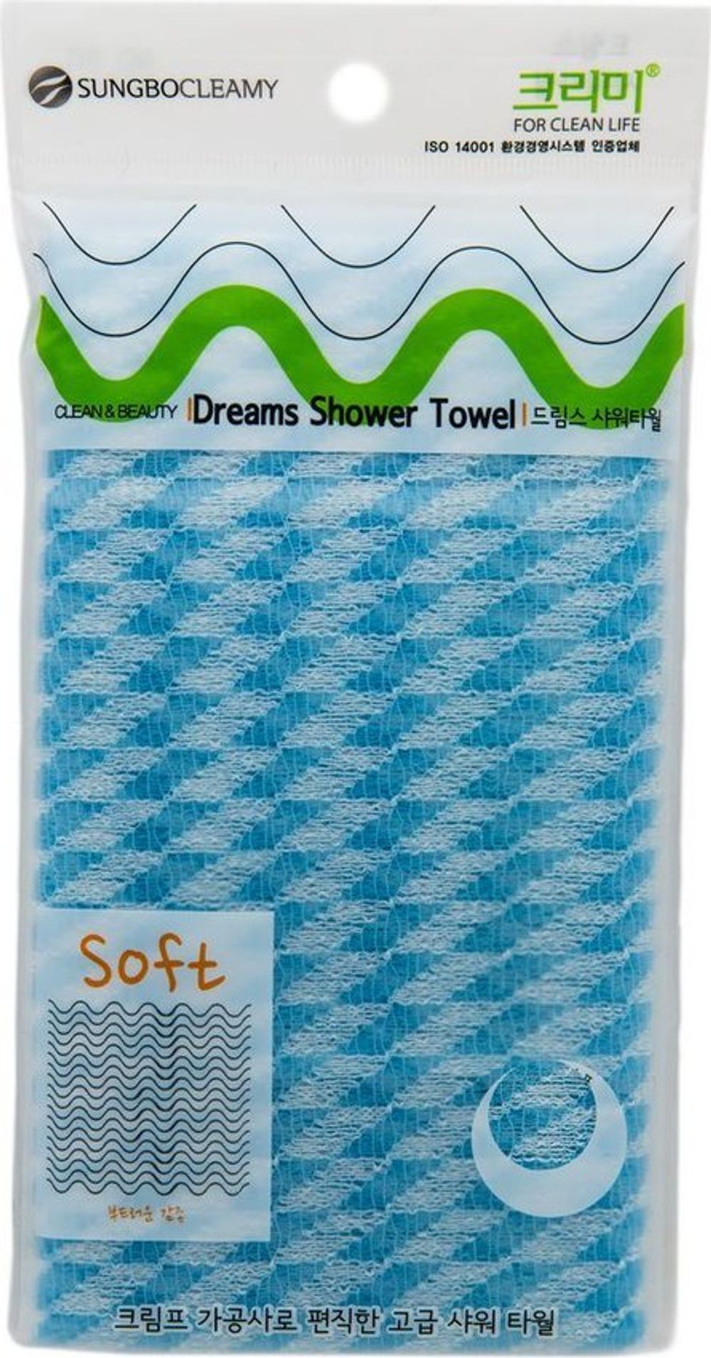 CLEAN&BEAUTY Мочалка для душа (28х90) SUNG BO CLEAMY Dreams Shower Towel