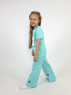 7-55-4 Пижама для девочки (фуфайка и брюки)