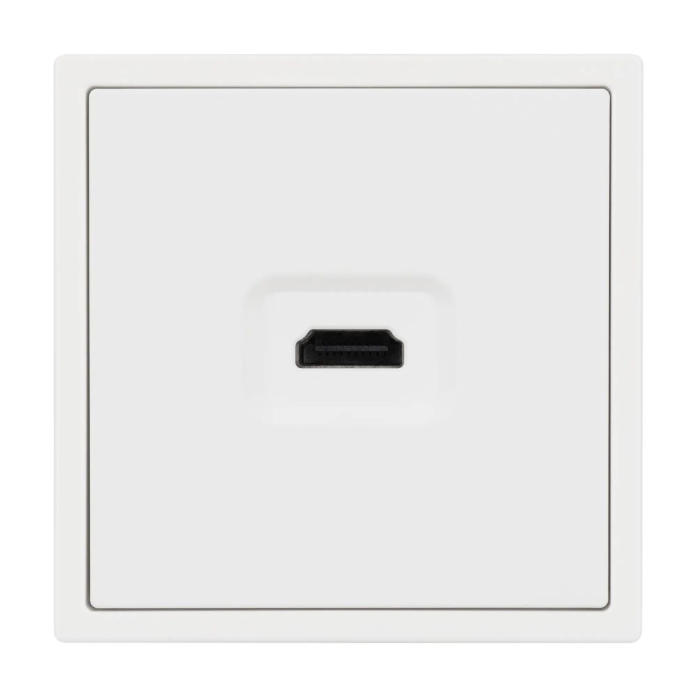 Механизм HDMI розетки SCT-NOBE-MHD1-SFPL-WH (Arlight, Белый кварц) 061846