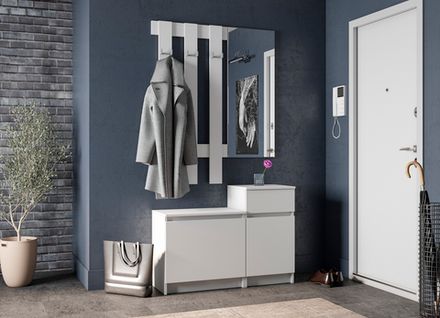 МС Мори Прихожая МПТ 400 (МП/3) Белый, ДСВ-Мебель