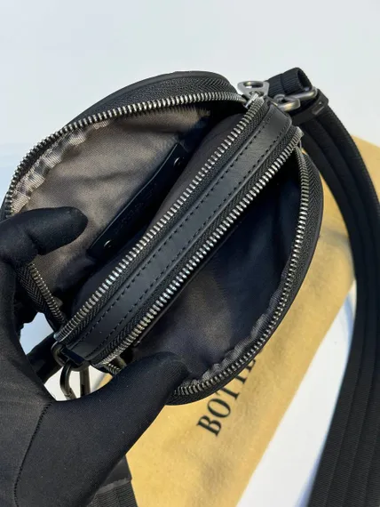 Сумка мессенджер Bottega Venetta, чёрный