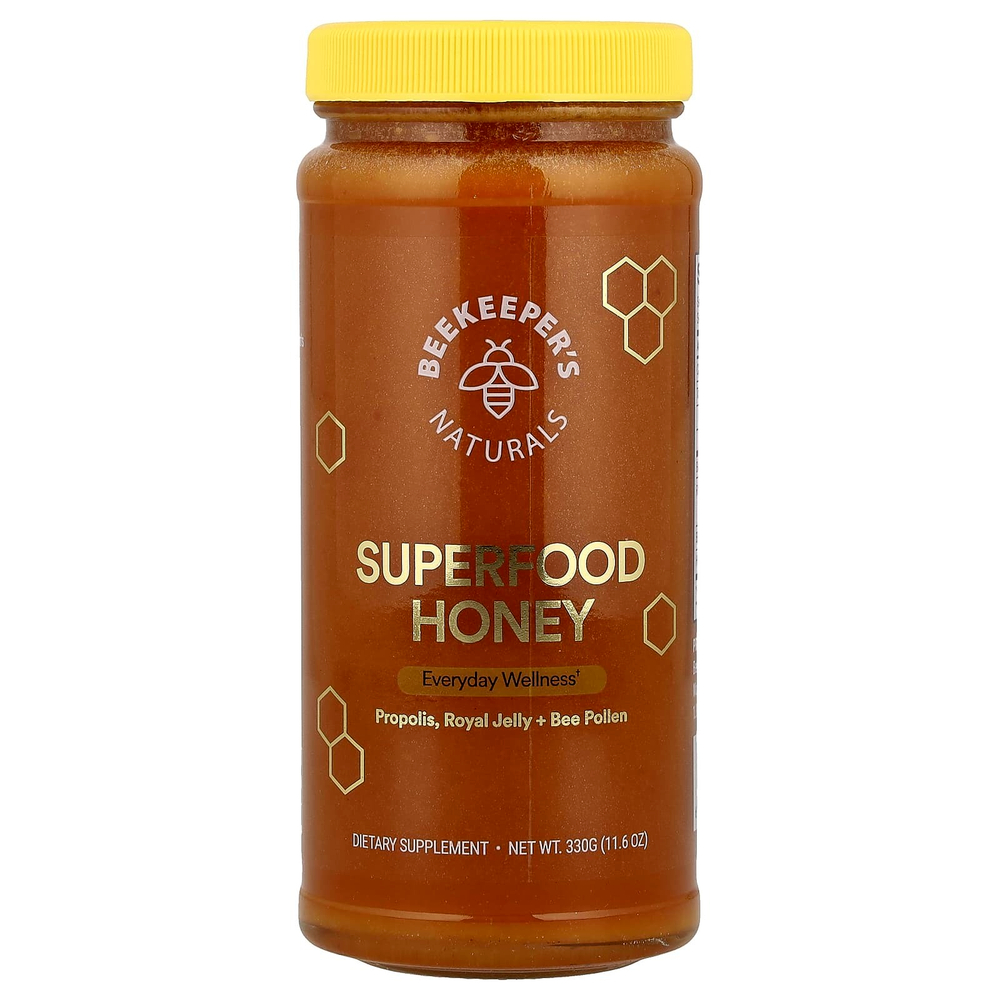 Beekeeper's Naturals, B. Powered, мед из суперфудов, 330 г (11,6 унции)