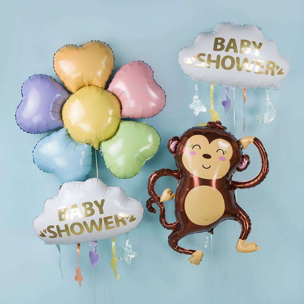 Шар (35''/89 см) Фигура, Веселая обезьянка, 1 шт.