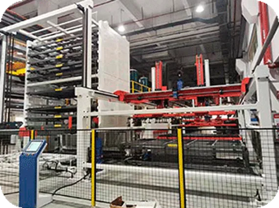 Автоматизированная система HGTECH серии LCL для загрузки и хранения листового металла