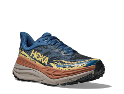 Кроссовки для бега мужские Hoka Stinson 7 Сине-оранжевые