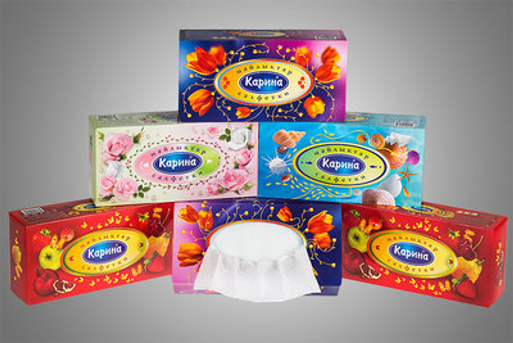 Салфетка «Карина» в коробке (косметическая)