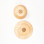 Набор деревянных тарелок из дерева сибирский кедр - 2 шт. TN73