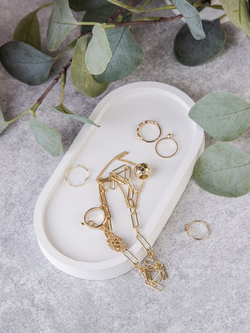 Статуэтка Дева и подставка под благовония Пион на подносе