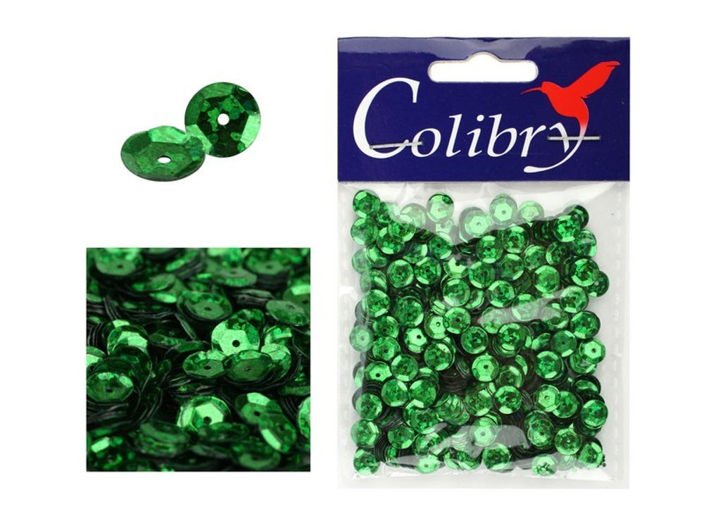 Пайетки граненые голографические-10гр-6мм-Colibry