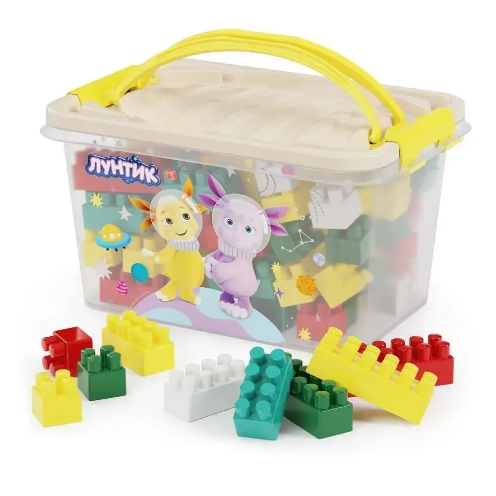 Конструктор детский Лунтик 100шт стандарт (комплект 3 шт)