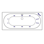 Акриловая ванна Excellent Oceana Slim Smart 180x80 WAEX.OCE18S.SMART