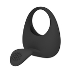 Эрекционное силиконовое вибро-кольцо Pretty Love Stimulating Love (Цвет: черный)