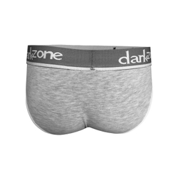 Мужские трусы брифы с вырезом серые меланж DARKZONE DZN6253