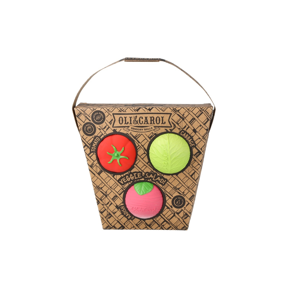 Набор тактильных мини-мячиков «Овощной салат»