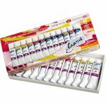 Краски акриловые художественные "Ладога", НАБОР 12 цветов по 18 мл, в тубах, 2241008