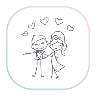 Топперы в букет цветов - раздел "Свадьба"