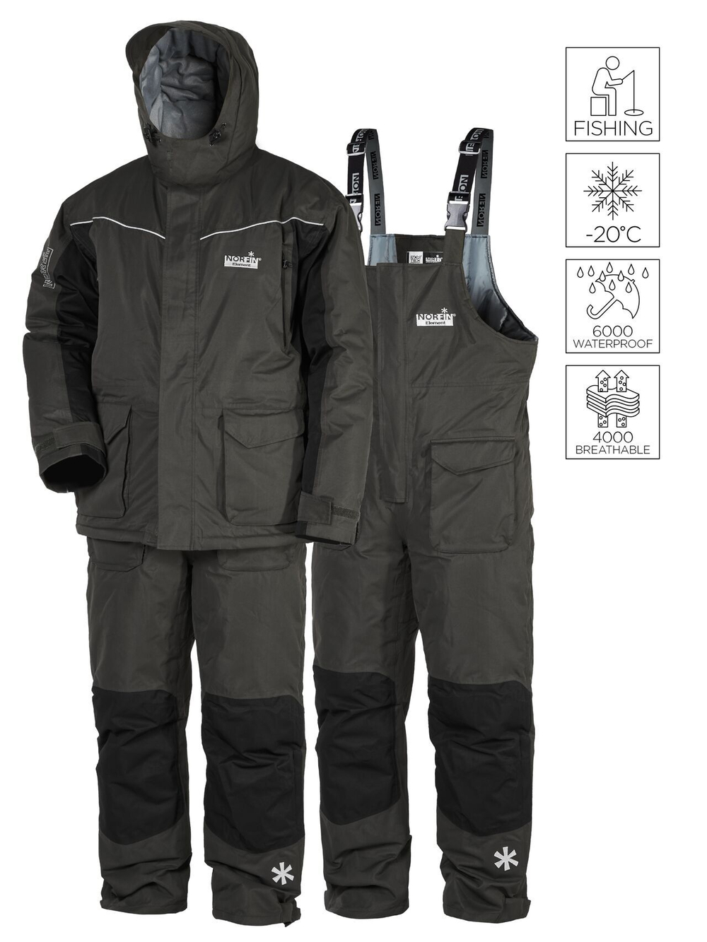 Костюм зим. Norfin ELEMENT GRAY 06 р.XXXL