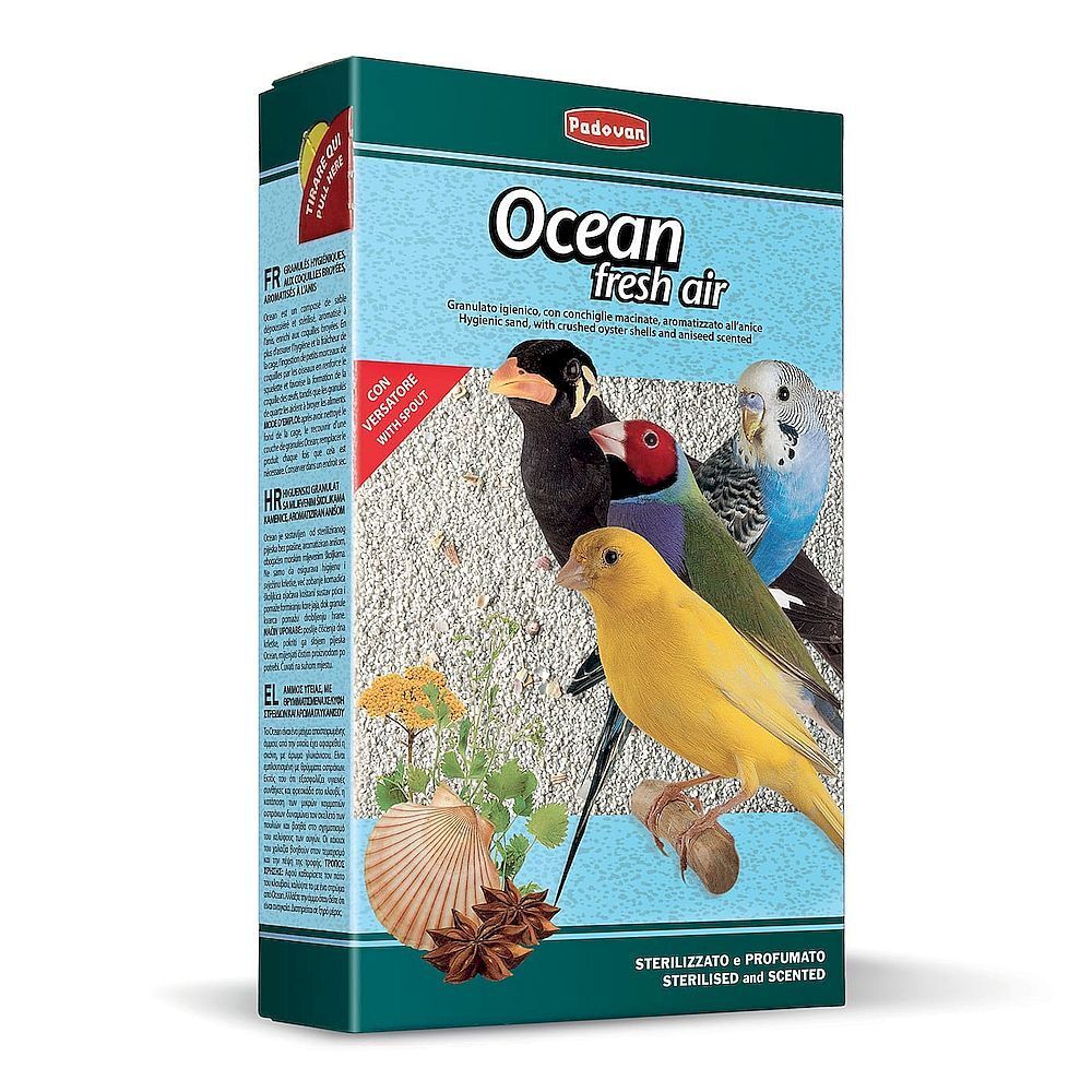 Padovan Наполнитель OCEAN fresh air био-песок для птиц 1кг