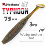 Виброхвост Mottomo Typhoon (75мм, 3гр), 15шт/уп