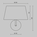 Настенный светильник (бра) Maytoni MOD360WL-01B