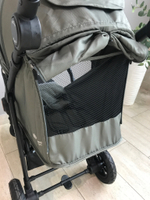 Коляска прогулочная с надувными колёсами luxmom V1 армейский