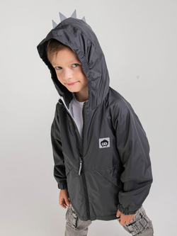 Куртка на флисовой подкладке "Дино" графит