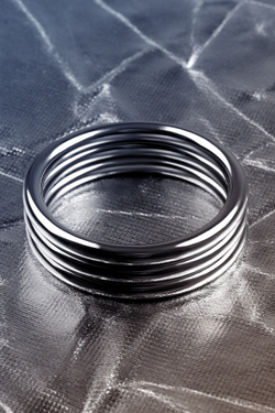 Кольцо на пенис TOYFA Metal, серебряное, Ø 4,8 см