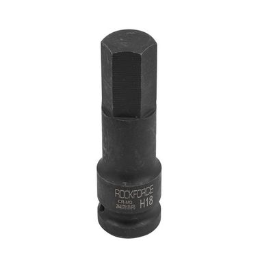 Головка-бита 6-гранная ударная 18мм,1/2'' RockForce RF-24407818MPB