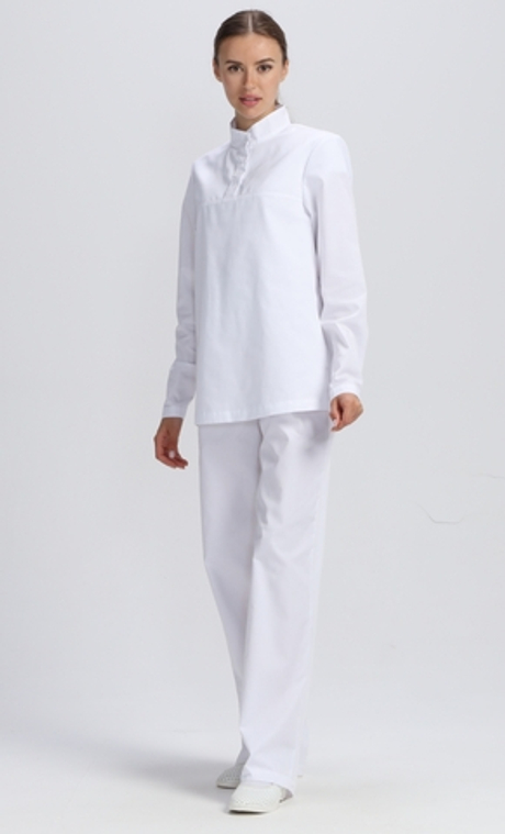 Костюм женский ХАССП-Стандарт NEW (тк.Смесовая,160), белый