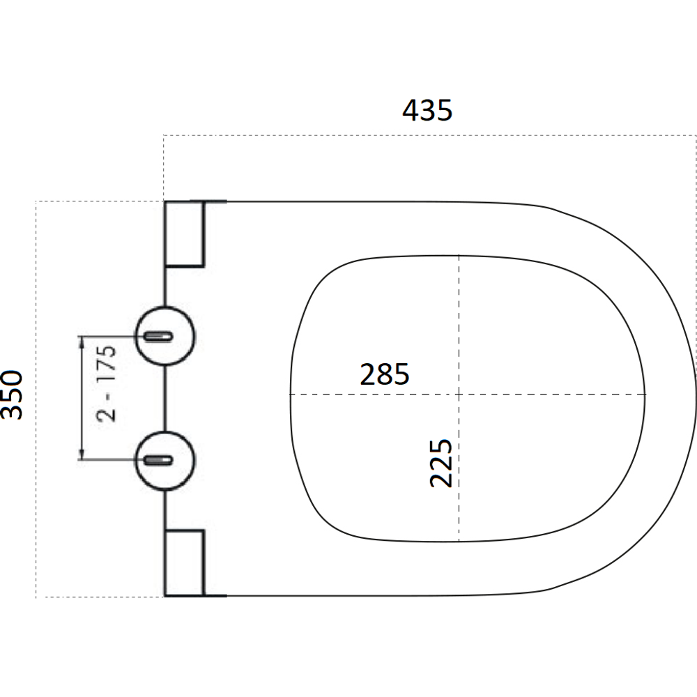 Крышка для унитаза Boheme Avva 976-B, soft-close черный матовый