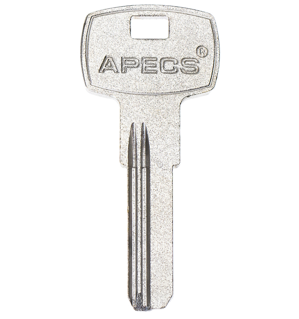 Заготовка вертикального ключа 10397 APECS ap mat 1D 2 паза мато бронь КНР
