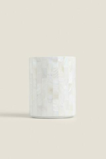 ZARA HOME СТАКАН ДЛЯ ВАННОЙ С ЭФФЕКТОМ ПЕРЛАМУТРА